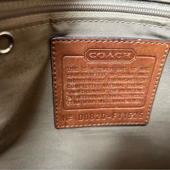 Coach Brown Genuine Leather Shoulder Tote Bag Model Number D0820-F11525 - Picture 7 of 16